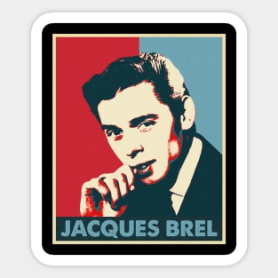 Jacques Brel Legend Sticker